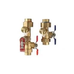 Noritz 1" Lead-Free Tankless Threaded Isolation Valve Kit with 500,000 BTU Pressure Relief Valve